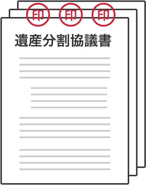 遺産分割協議書の割印の押し方